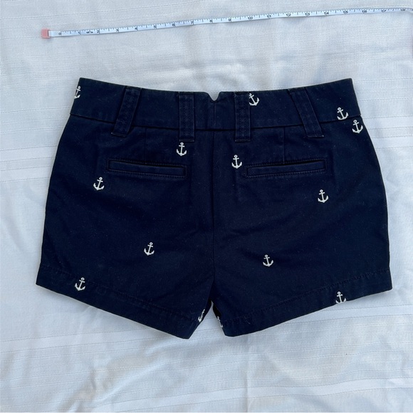 J crew navy shorts w/ embroidered anchors size 0 - Picture 5 of 5